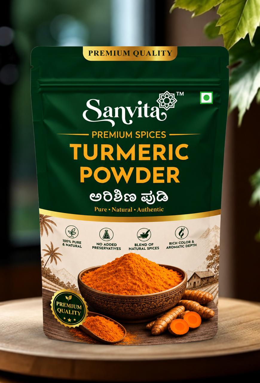 Sanvita Turmeric Powder retail pouch