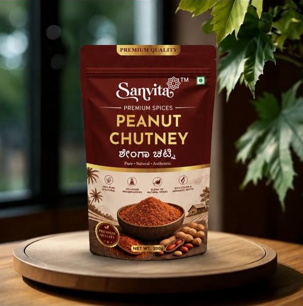 Sanvita Peanut Chutney retail pouch
